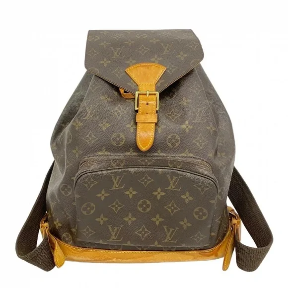 Authentic Louis Vuitton montsouris GM monogram backpack  display picture 3